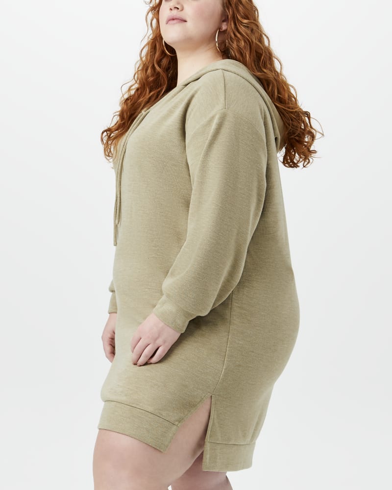 Khaki hoodie dress clearance